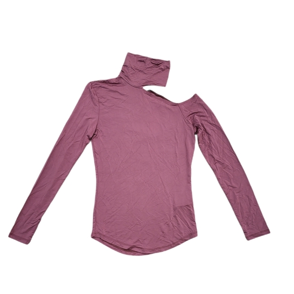 Jonathan Simkhai STANDARD Caden Slinky Jersey Cut Out Top in Plum XS NWT - Picture 4 of 8